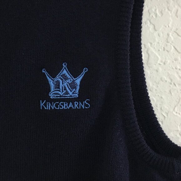 Glenbrae Kingsbarns Golf Vest NWT Womens XS Navy Blue Knit Lambswool Full Zip - Picture 3 of 13